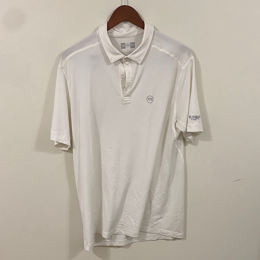 Travis Mathew White Polo Shirt